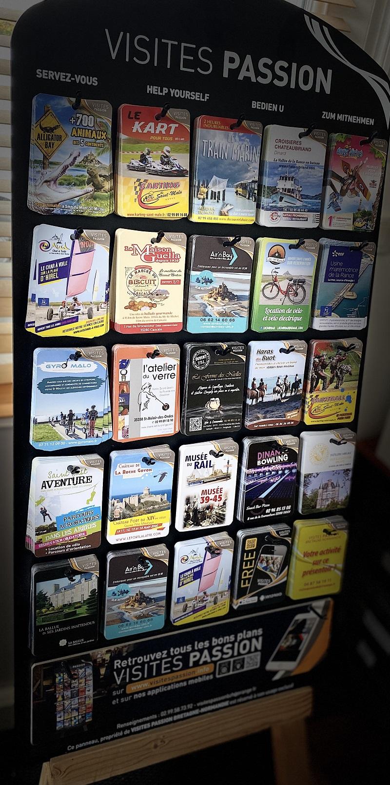 Les cartes touristiques de Visites Passion Bretagne Normandie