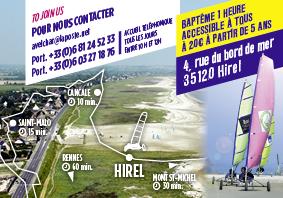 Carte Visites Passion avel char à voile en Bretagne