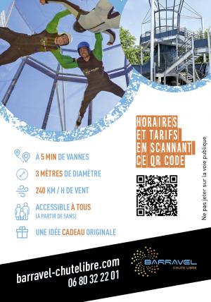 Carte Visites Passion Barravel chute libre dans le Morbihan