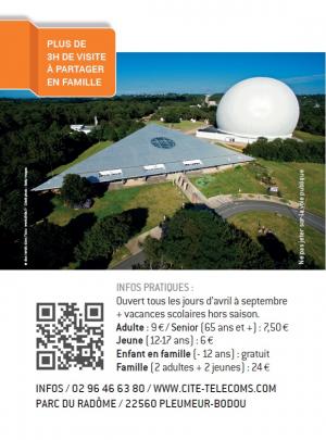 Carte Visites Passion visiter la cité des telecoms dans les côtes d'armor