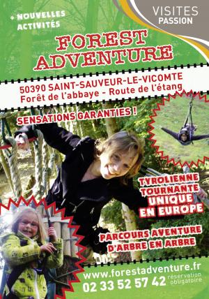 Carte Visites Passion forest adventure dans la Manche