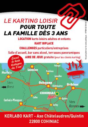 Carte Visites Passion Karting Kerlabo en Bretagne