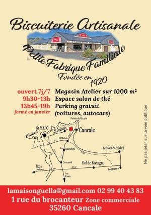 Carte Visites Passion La Maison Guella à Cancale en Bretagne