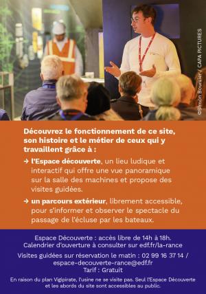 Carte Visites Passion visiter usine marémotrice de la rance 