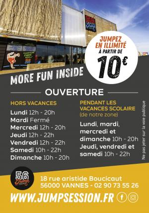 Carte Visites Passion Jum session parc de trampoline 